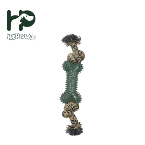 Camouflage Cotton Rope Bone Chew Toys-1