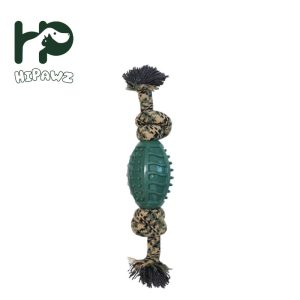 Camouflage Cotton Rope Bowling Ball Chew Toys-1