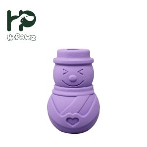 Purple Snowman Style Chew Toy
