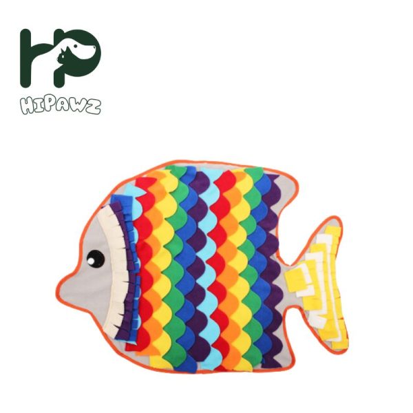 New Type Goldfish Shape Pet Snuffle Mat HP-NPSM02 (1)
