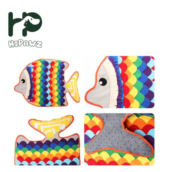 New Type Goldfish Shape Pet Snuffle Mat HP-NPSM02 (2)